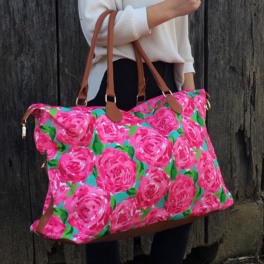 Rose Weekender Tote Bag